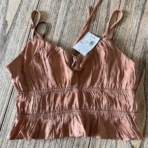 Rust Cropped Summer Top - Large